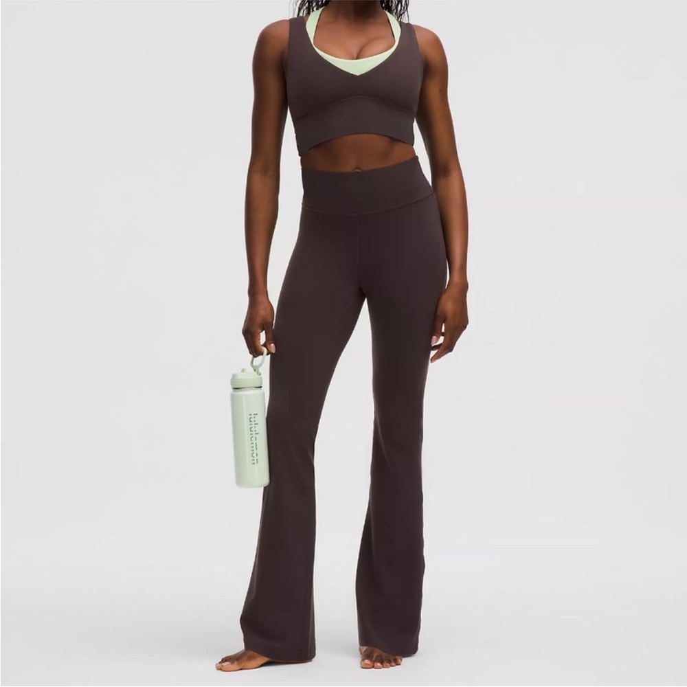 Lululemon Groove Nulu High-Rise Flared Leggings Size 6 Short in Sequoia NWT